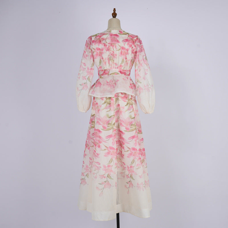 Hemp Stand-Up Collar dress