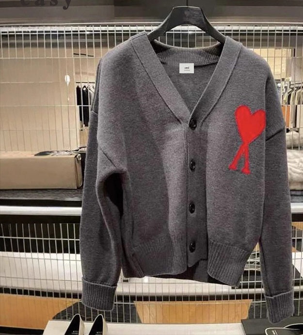 Winter Jacquard V-Neck jacket