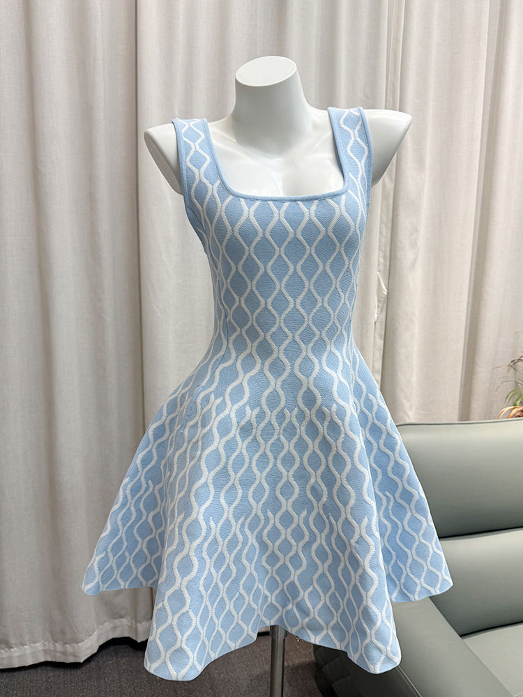Waist-Cinching Strap Dress