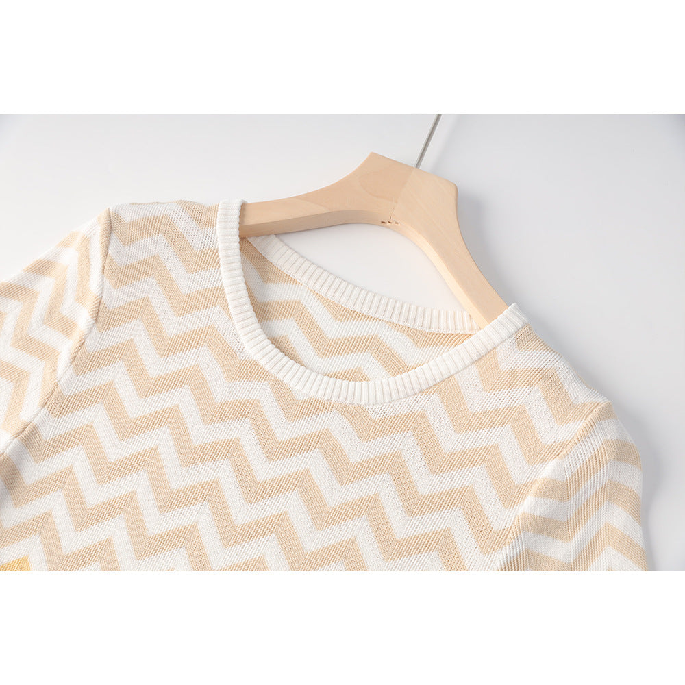 Gradient Knitted Slim Fit dress
