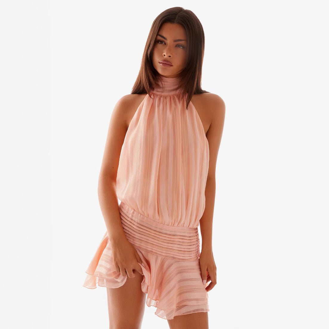Nojoud Bine Backless Kleid