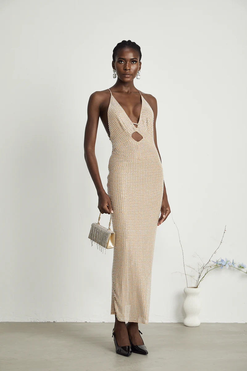 Robe midi coupée ornée de la Sorrel