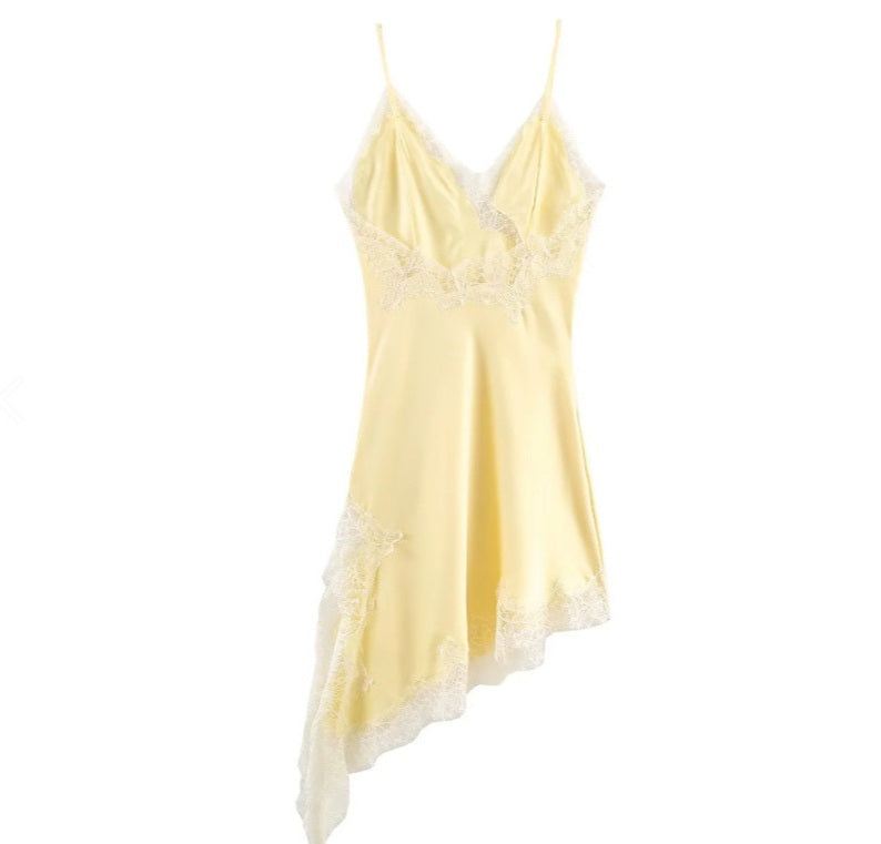 Lace Asymmetric Dress