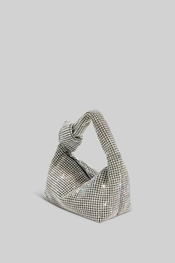 Extravagant Metallic Tote Bag - Silver