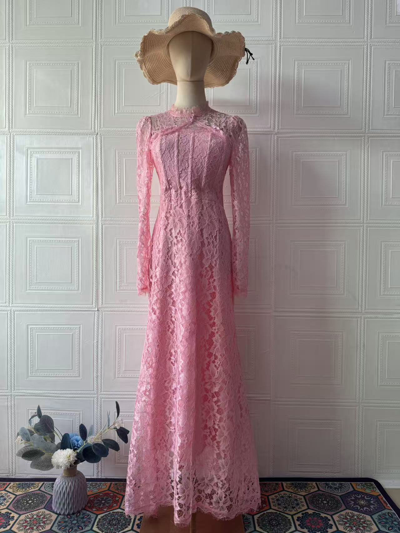 Luxury Lace   maxi  Dress