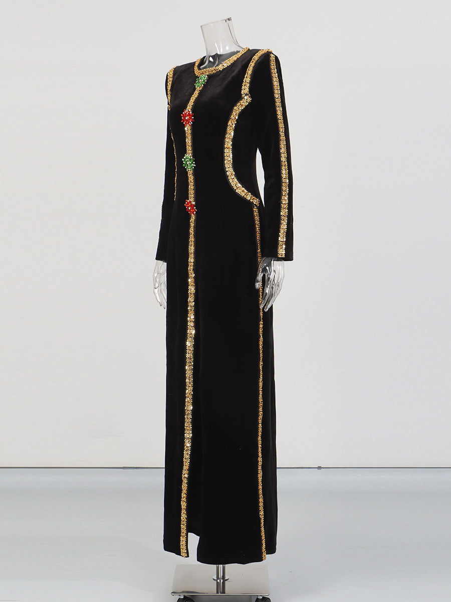 Luxury Diamond-encrusted High-End Dress