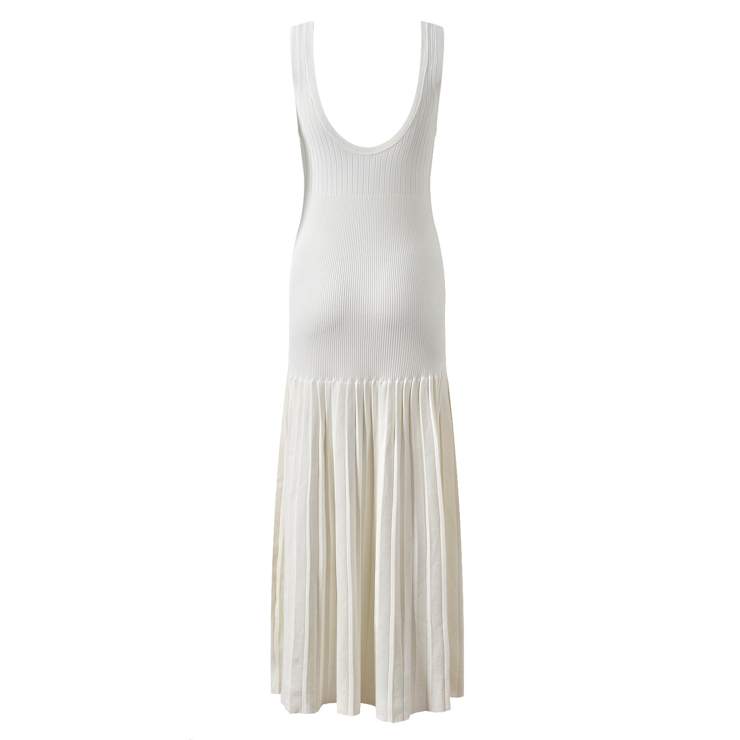 Knit Slim-Fit Cardigan + Sleeveless Backless Dress Set