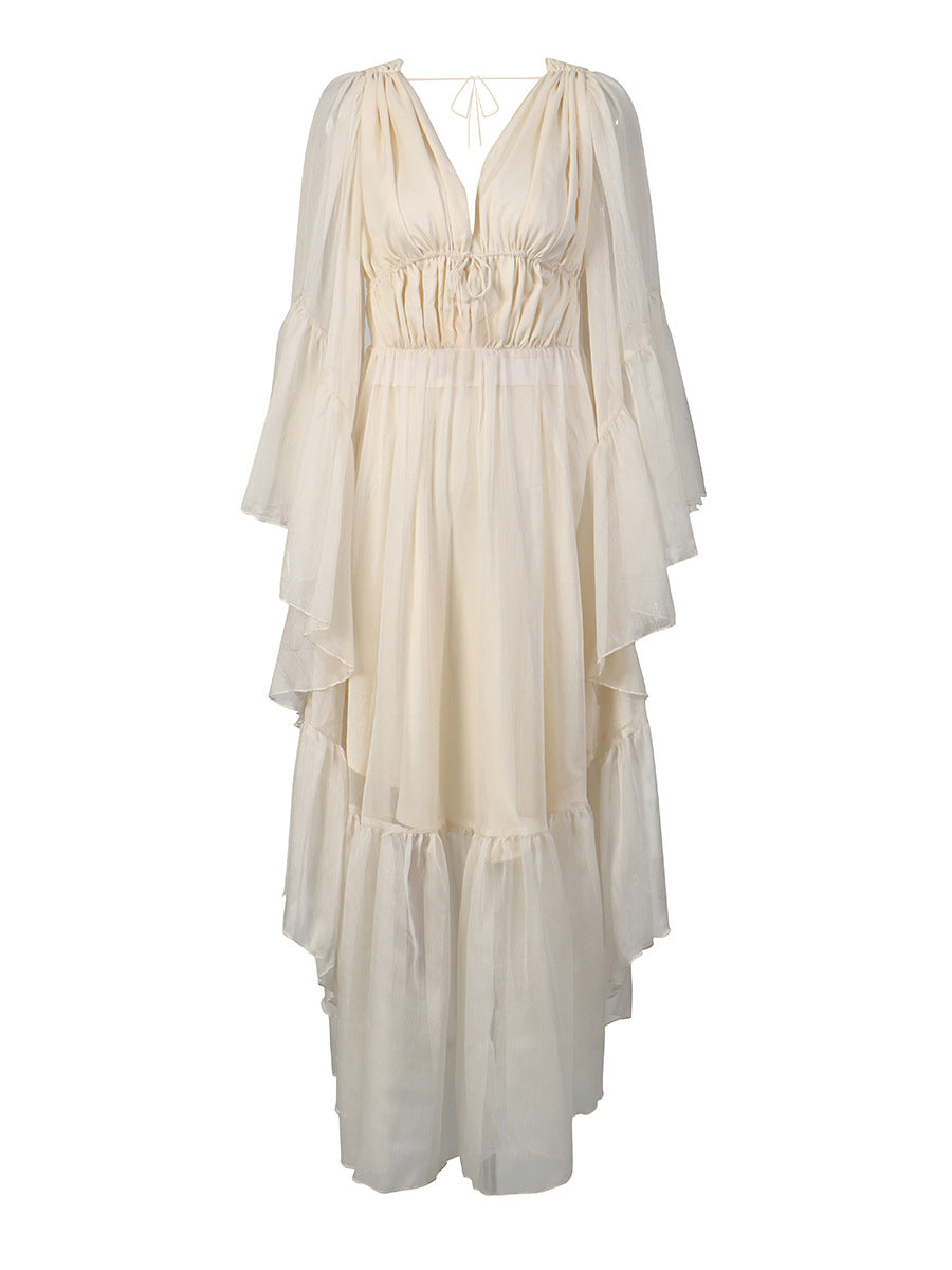Angel Sleeve Maxi Dress