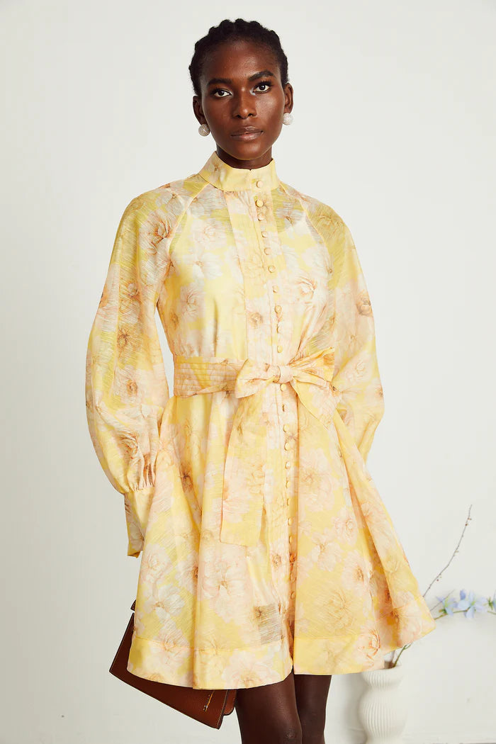 Pénélope à imprimé floral mini-robe