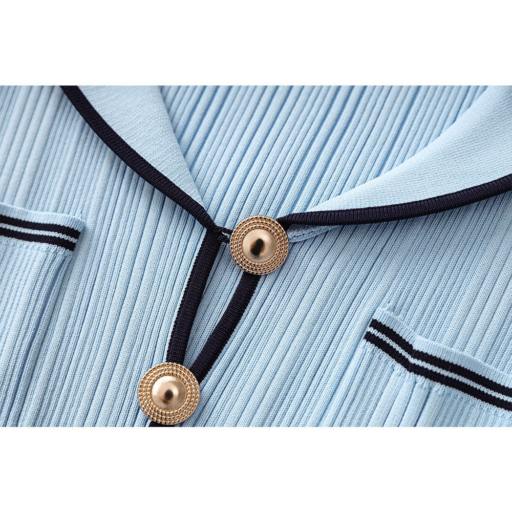 Robe à collier de la marine Palma