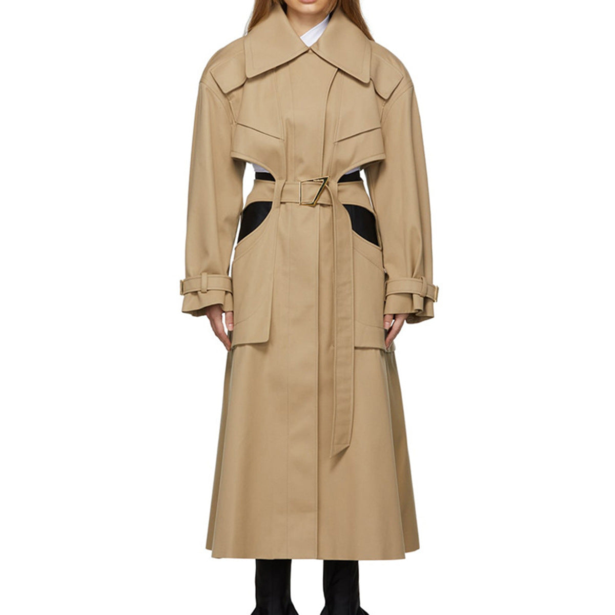 Long trench coat jacket