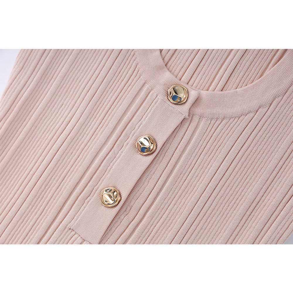 U-Neck Sleeveless Hip Skirt Dress