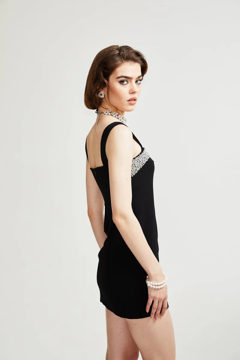 Mini robe noire Mathilde
