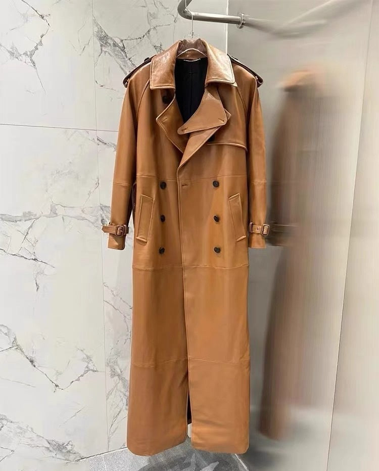 Fried street long lace-up coat