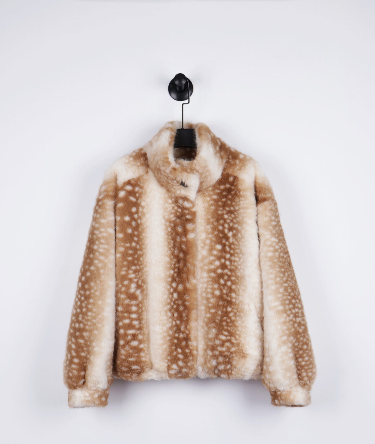 Leopard Print Fur Outerwear Coat