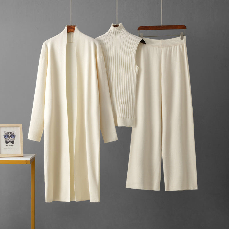 Shawl jacket  + trousers three-piece set