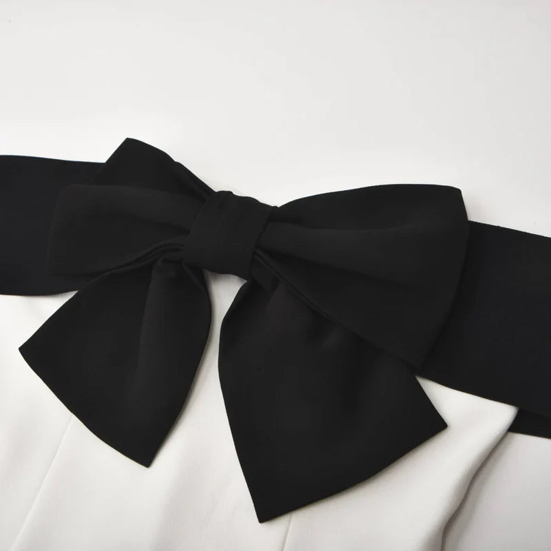 mini-robe de détail bowknot