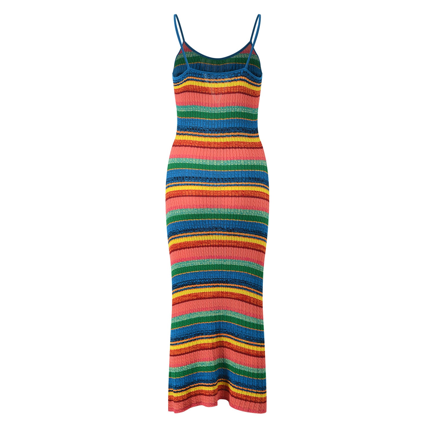 Colourful striped stretchable knit dress Colourful striped stretchable knit dress