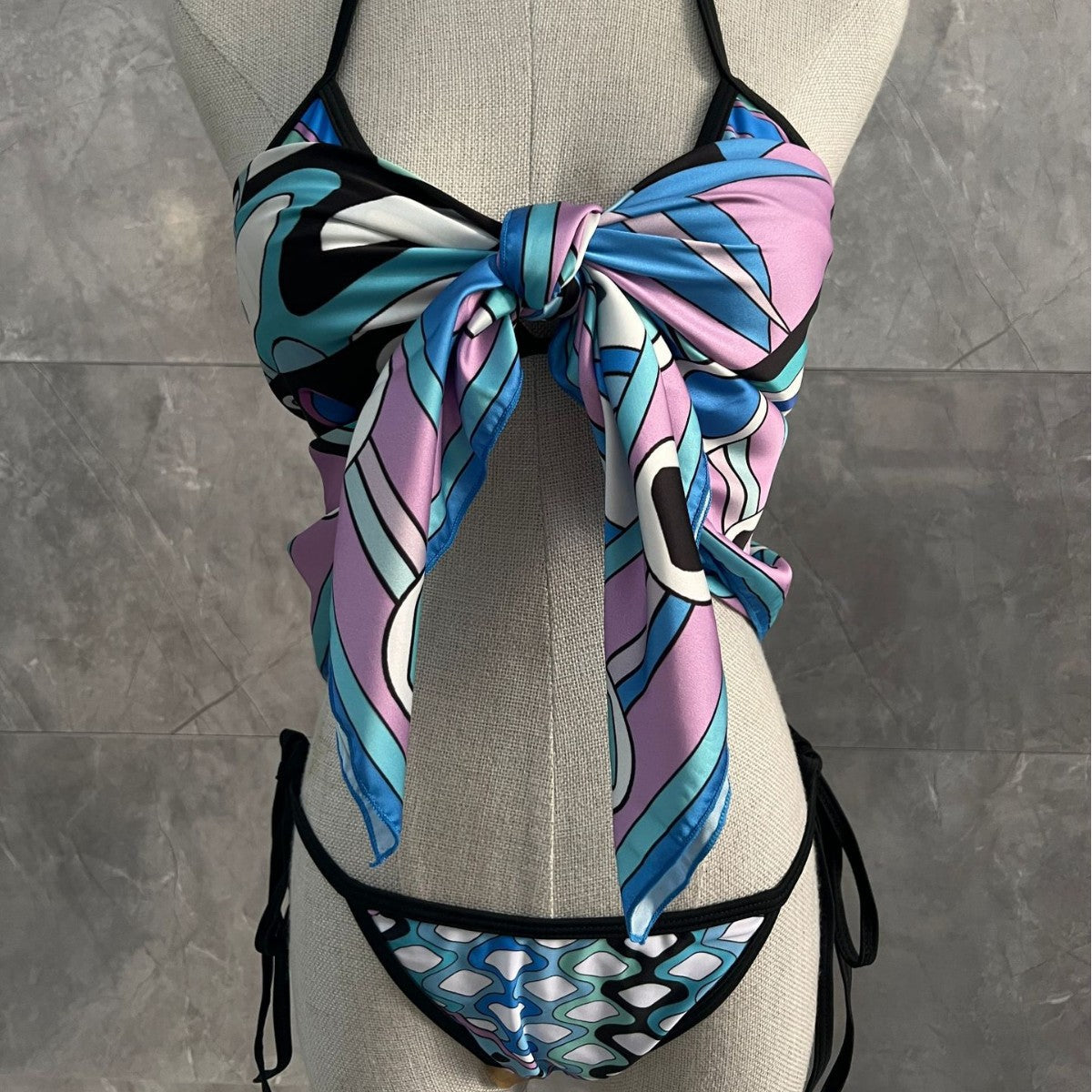 Swimwear Bikini  styles- blue