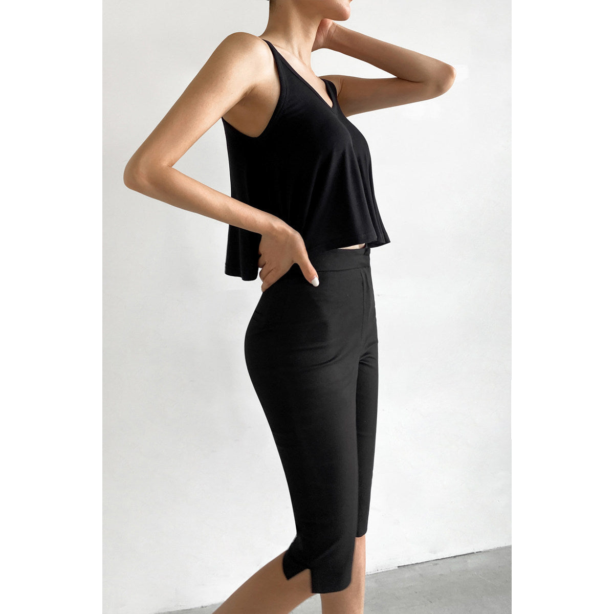 Workwear Slimming Straight-Leg  capri