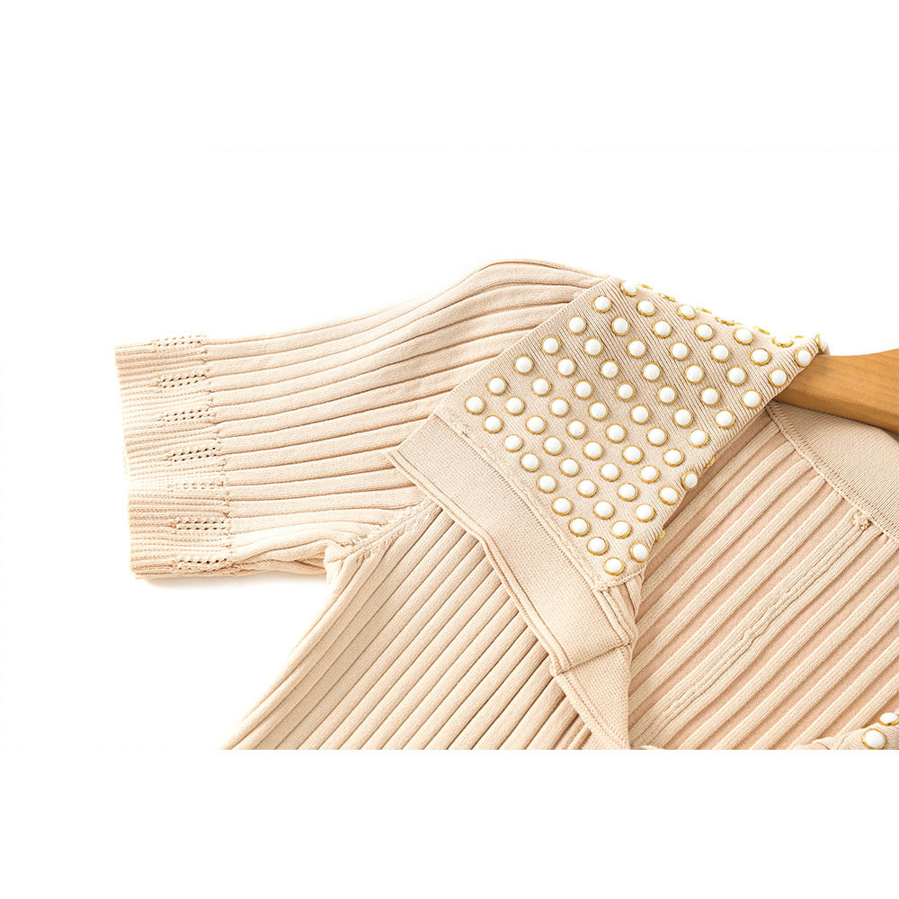 Summer New Short-Sleeve Knit Long Dress