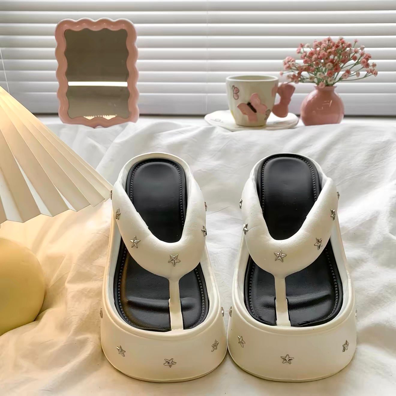 Pearl Star Comfort Heels