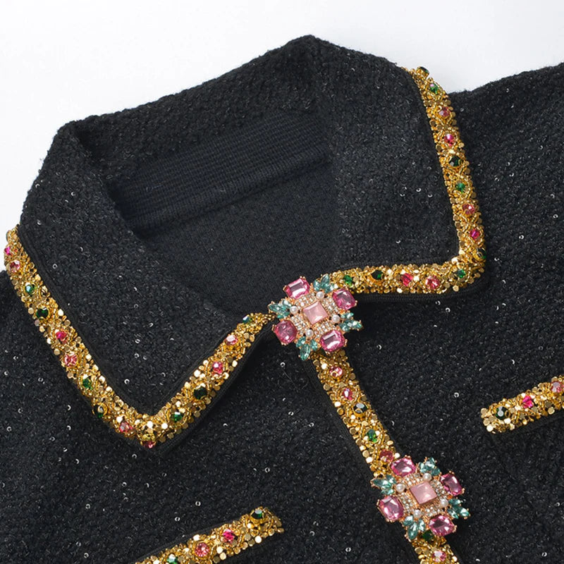 Héloïse sequin knitted dress