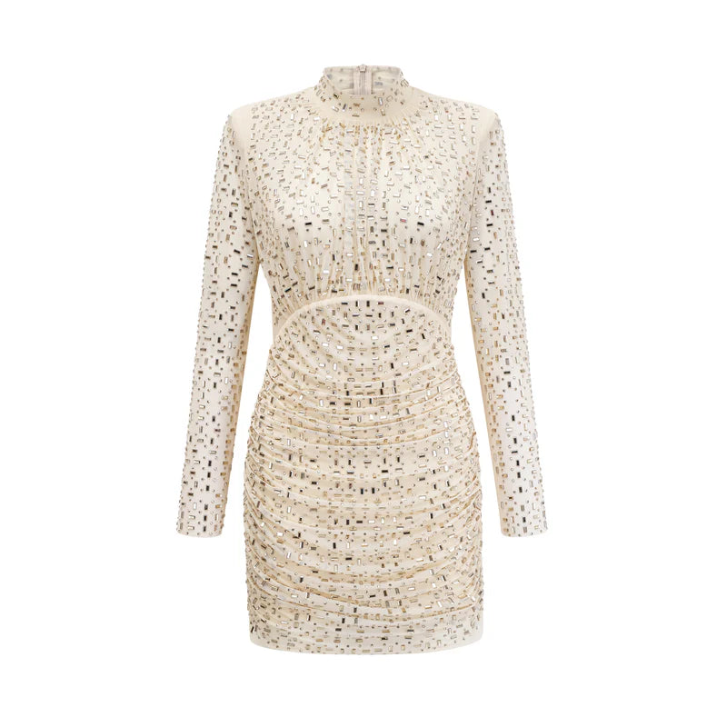 Noémie Mini-robe drapée de Crystal Embelli