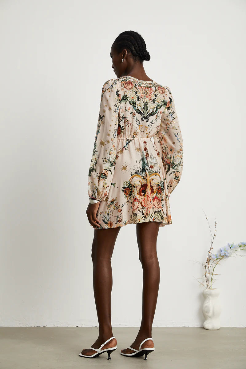 Emilia short wrap tie dress