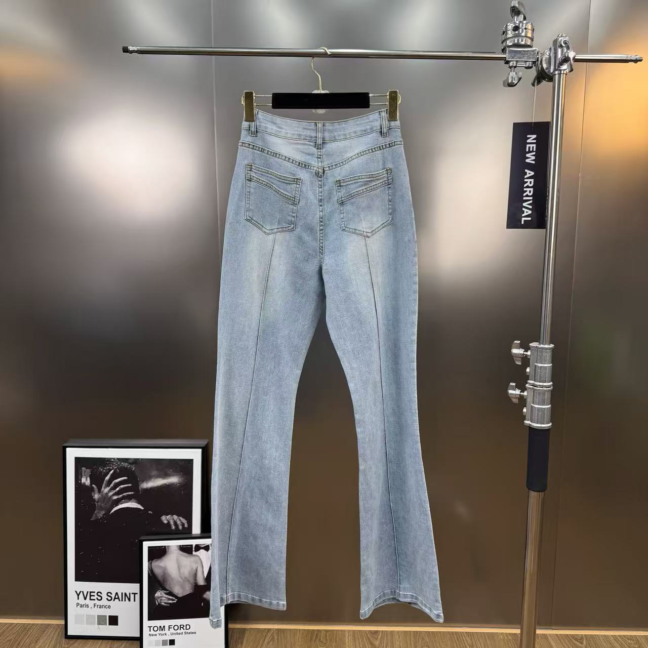 Palma  high-waisted slimming jeans two-piece set