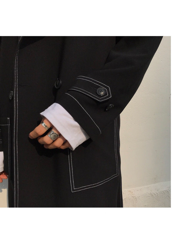 Over-the-Knee Black Coat