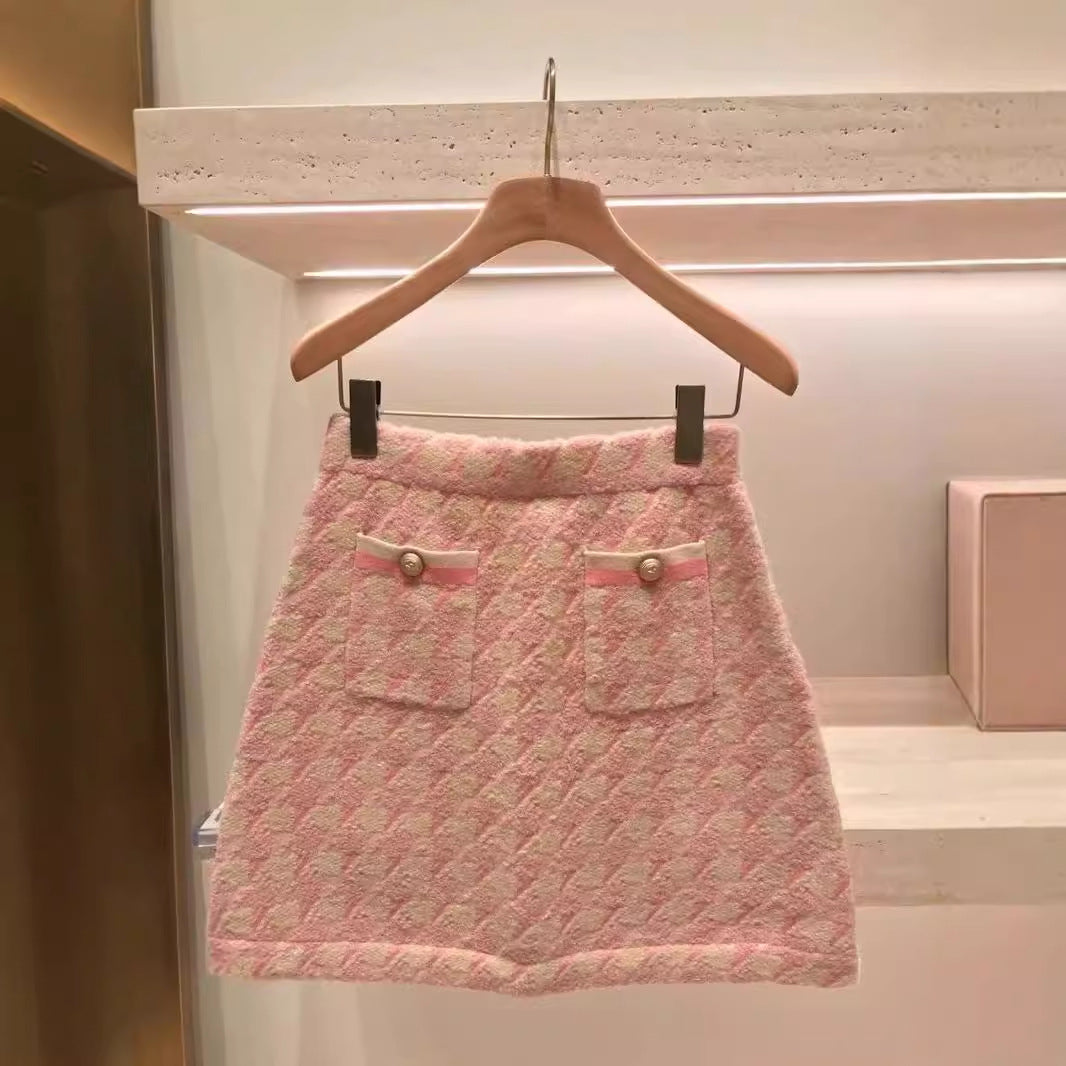 Lady coat cardigan   skirt set