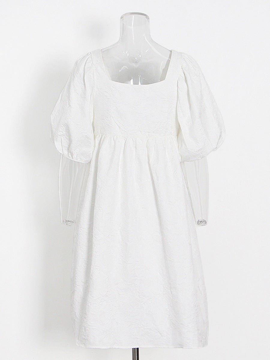 Pearl Babydoll Mini Dress
