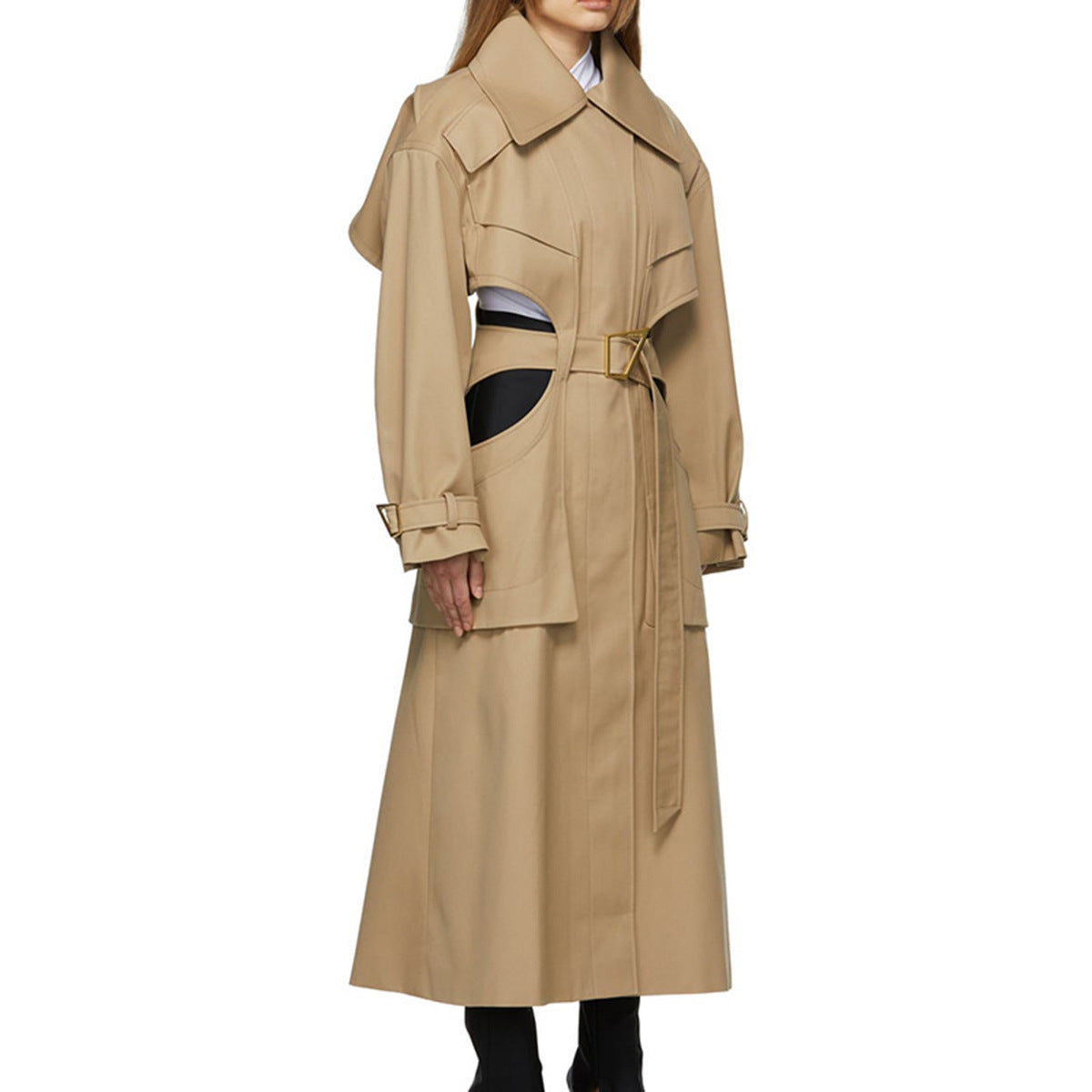 Long trench coat jacket