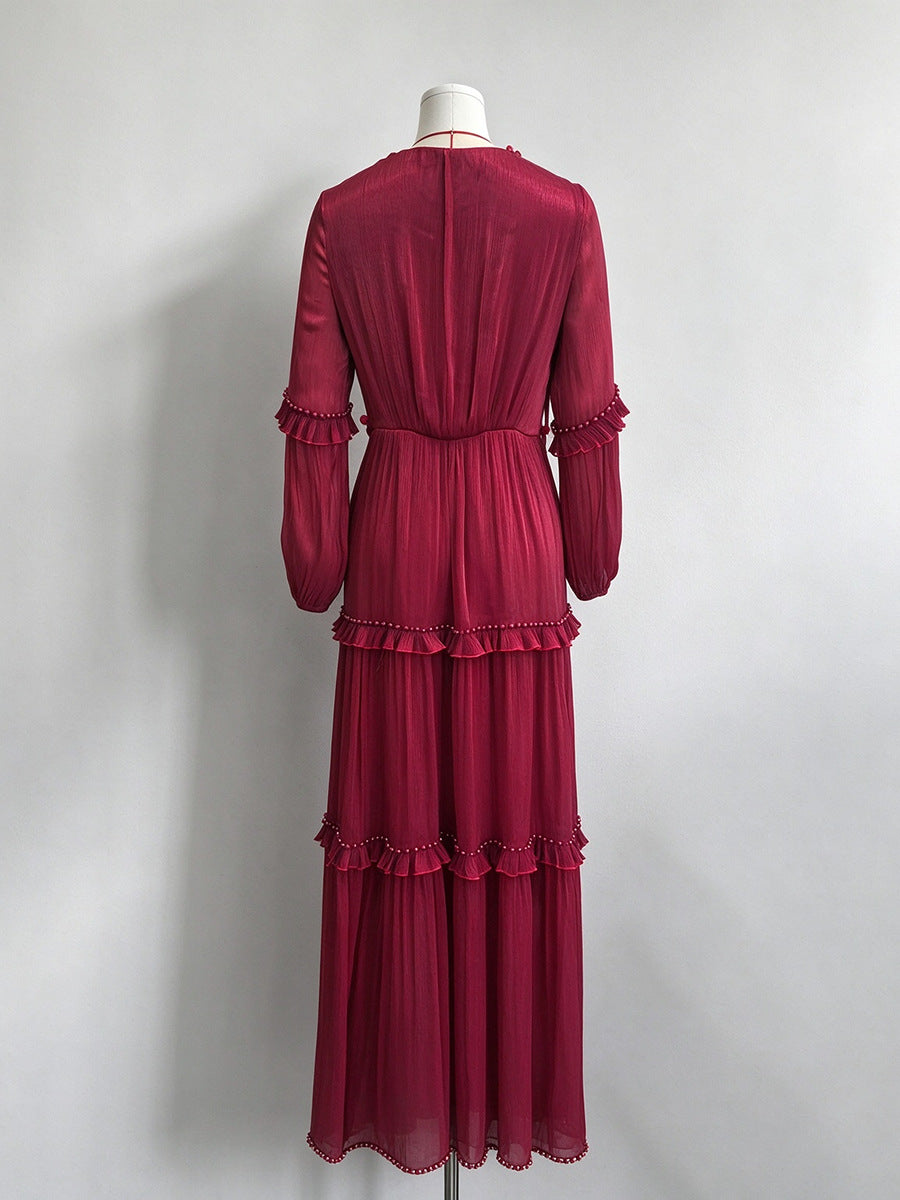 Ruby Blossom Maxi Dress