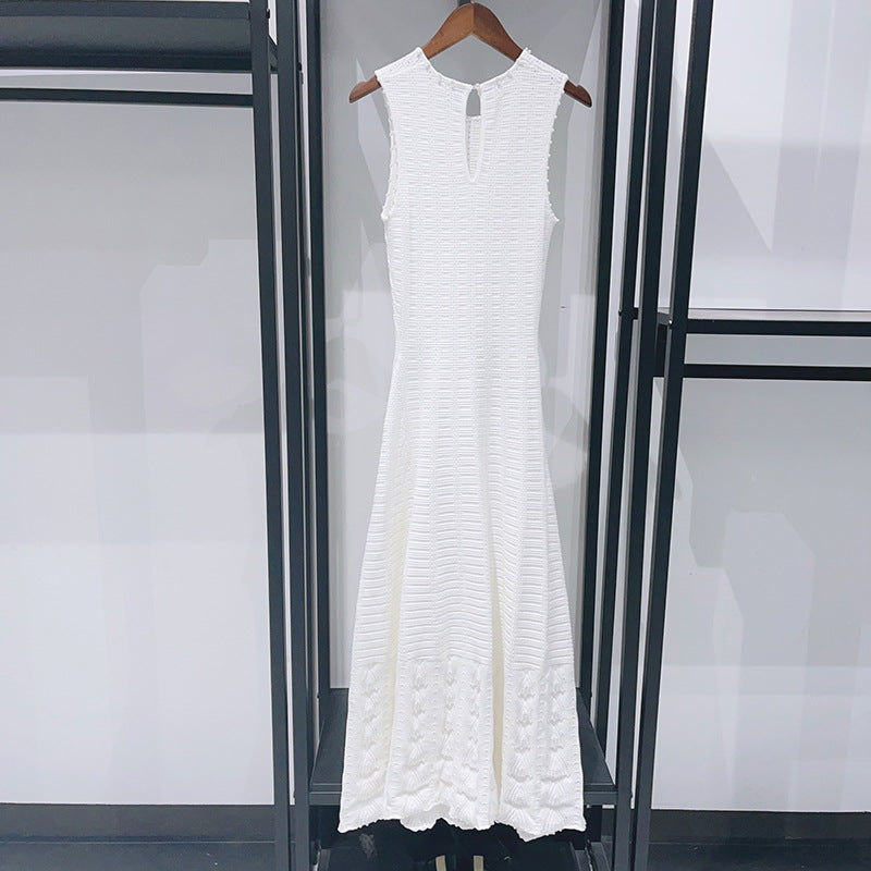 Scalloped Knitted Sleeveless dress