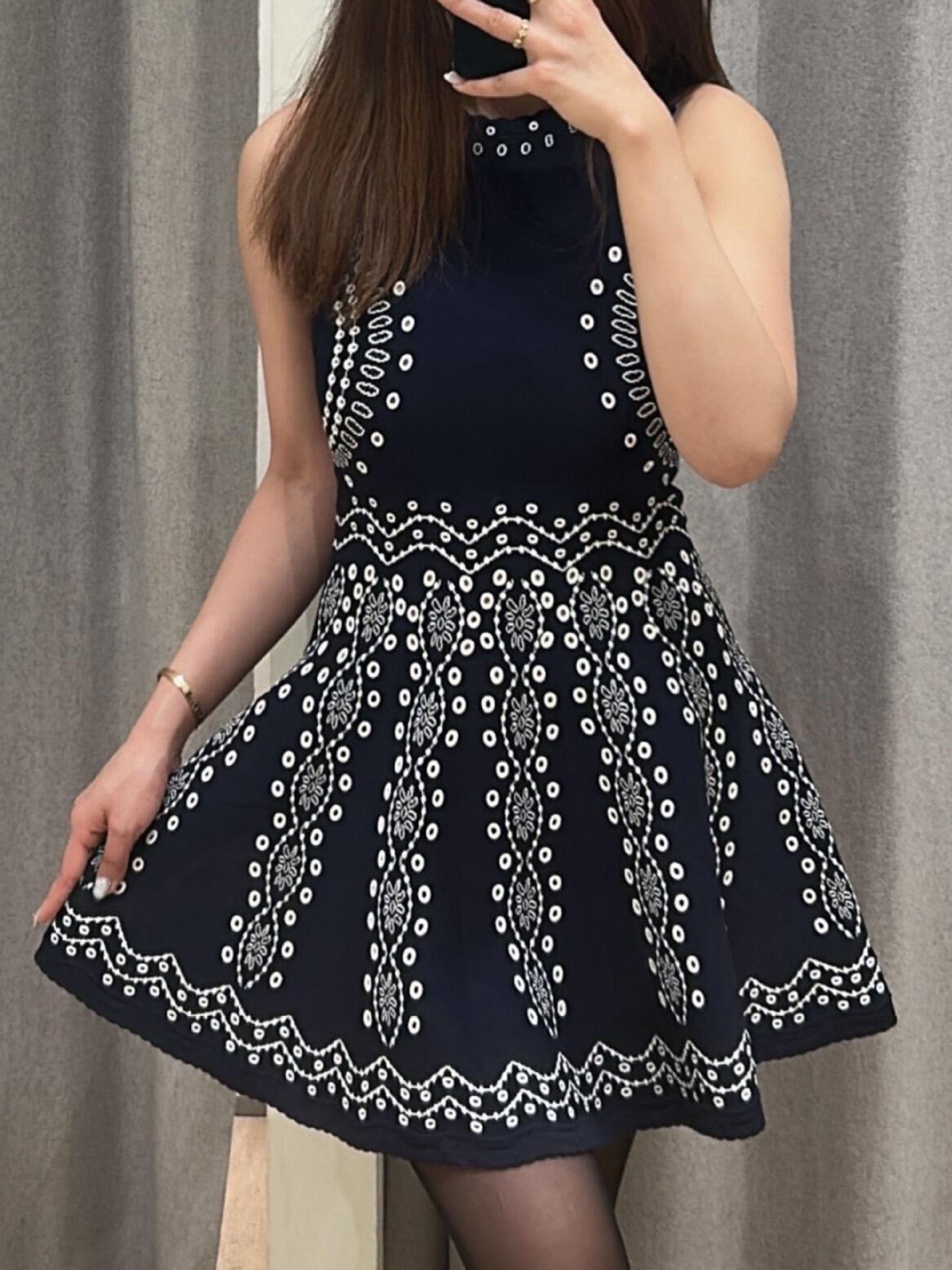 Neckline Slimming Dress