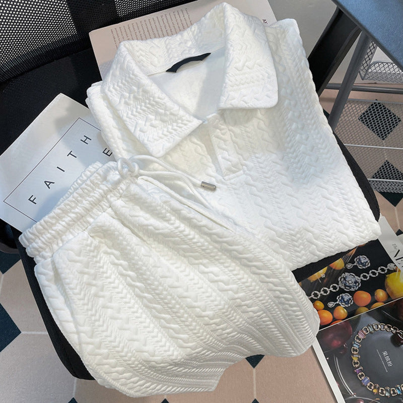 Cloud Knit Polo Shorts Co-ord Set