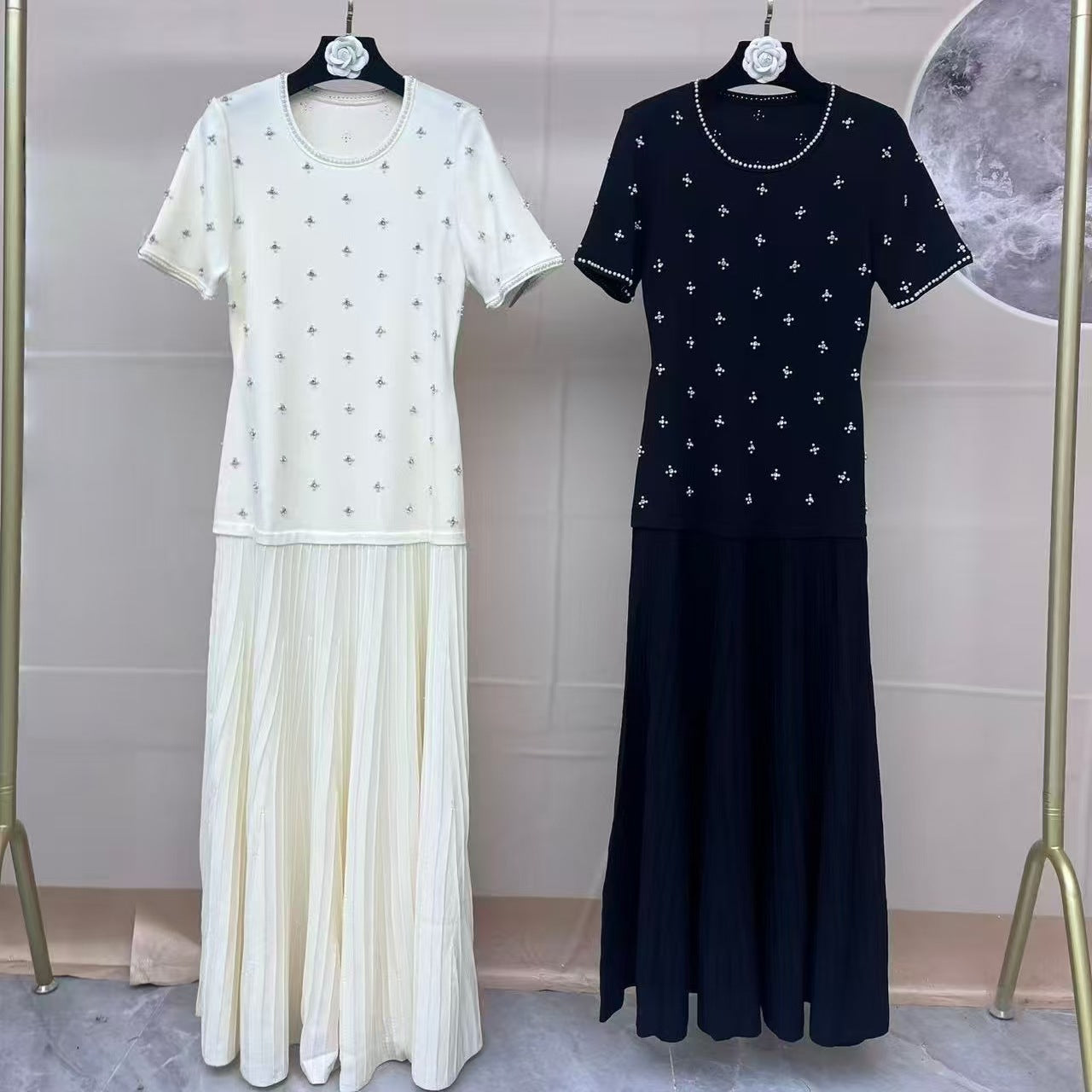 Two-piece splicing dress