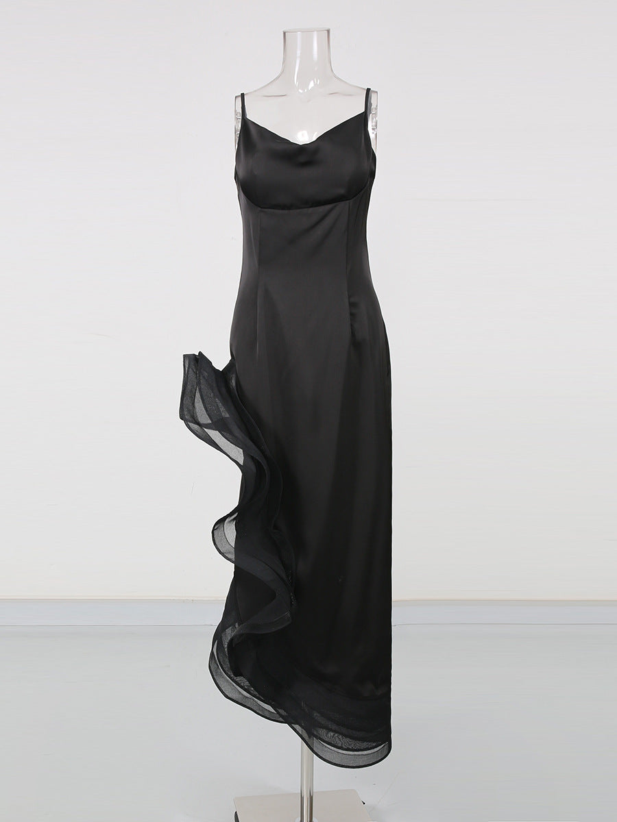 Satin Frill Dress