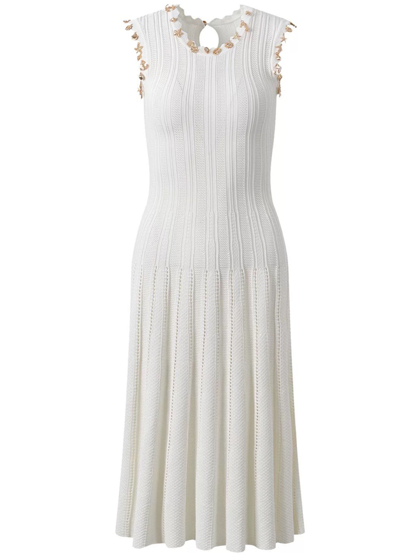 Cardigan + Sleeveless Pullover Waist-Cinching Dress Two-Piece Set