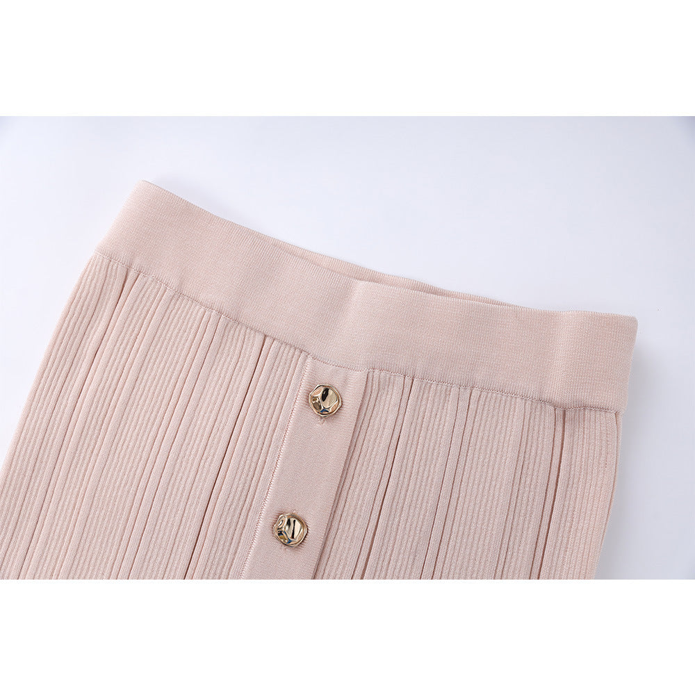 U-Neck Sleeveless Hip Skirt Dress
