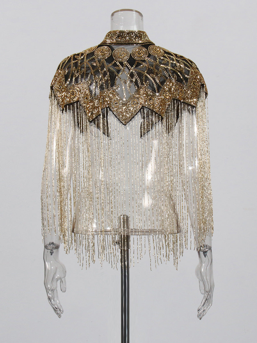 Gilded Tassel Capelet