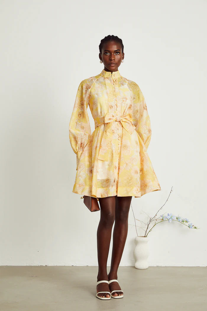 Pénélope à imprimé floral mini-robe
