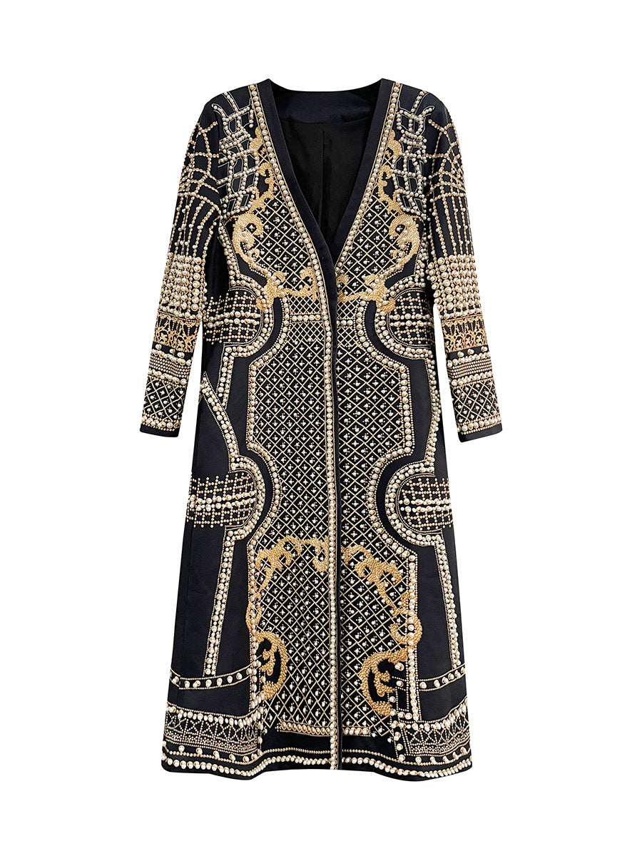 Baroque Gold Gown Coat