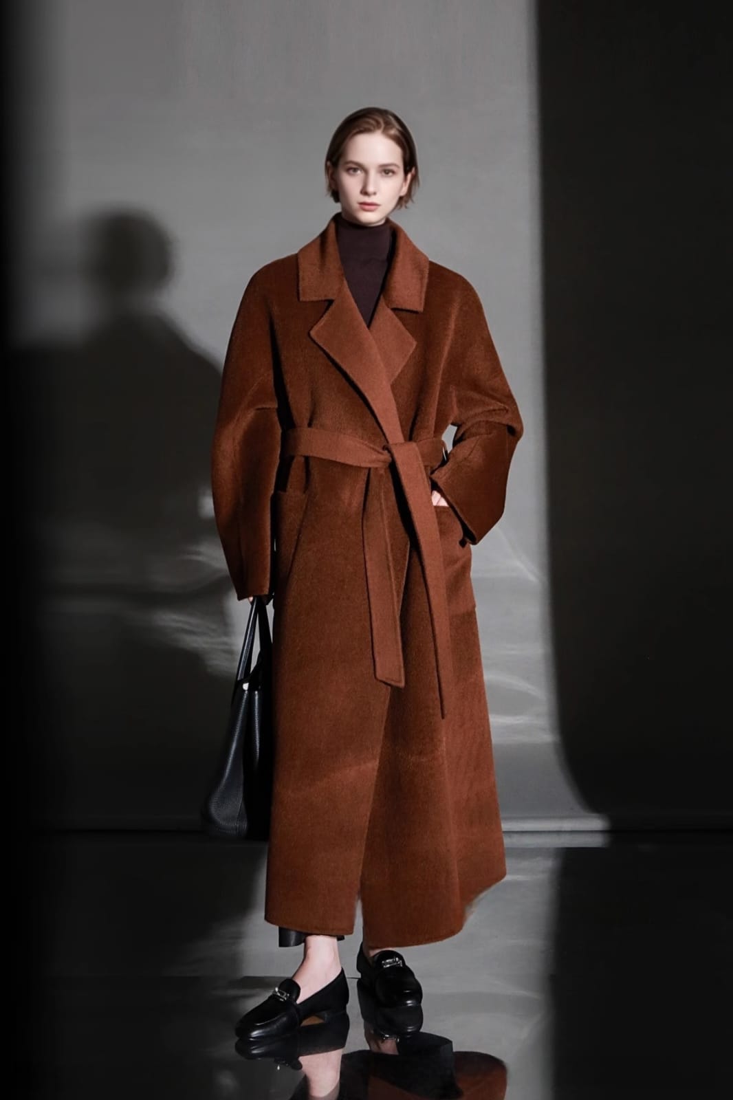 Alpaca jacket long coat