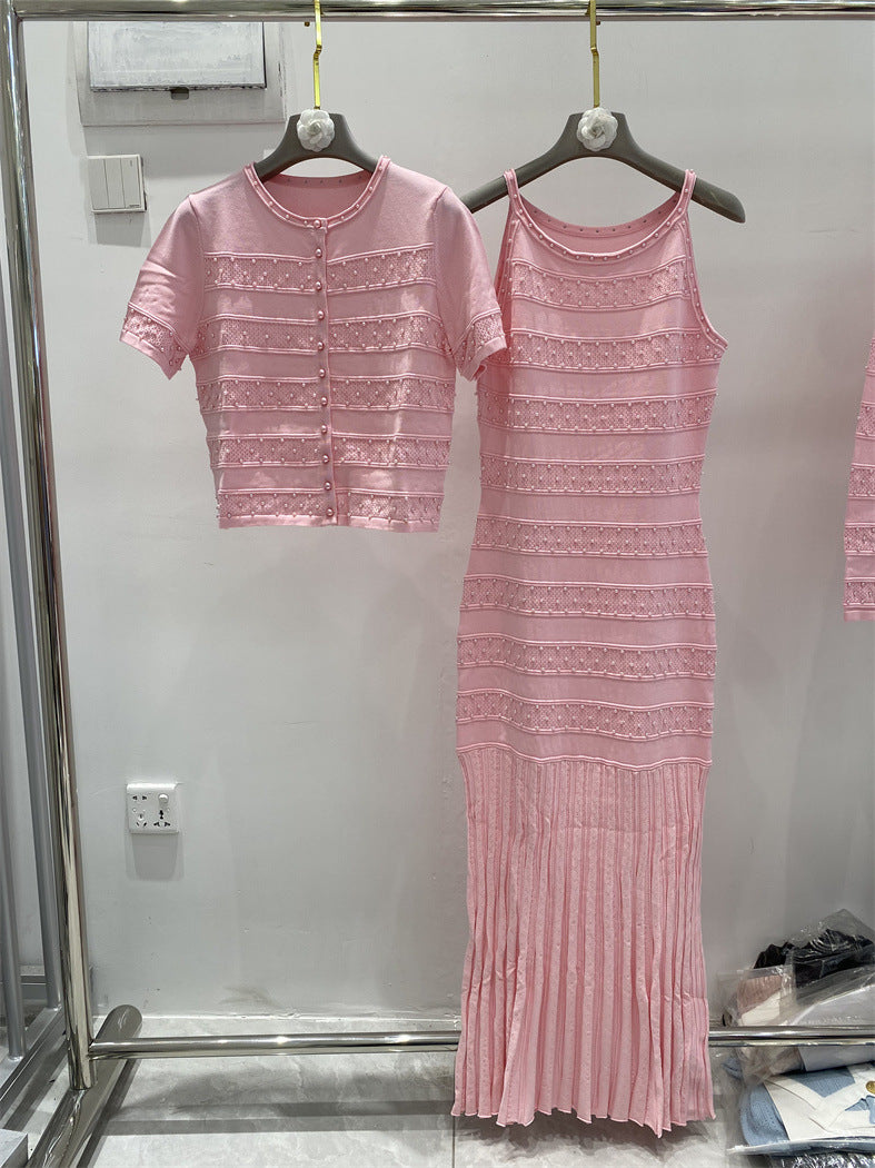 Three-Piece Set for Women with Heavy Beading