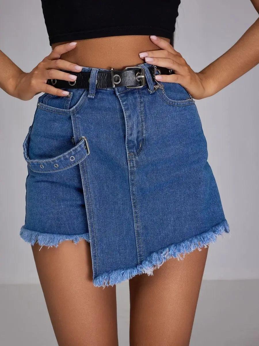 Denim shorts