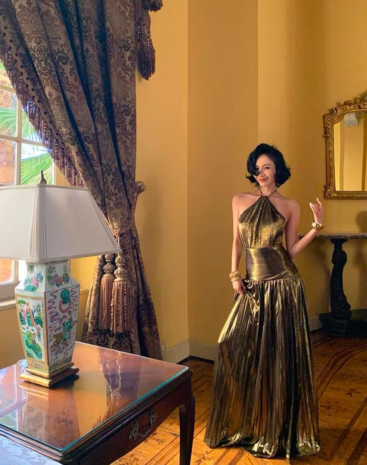 Palma new maxi dress - Gold