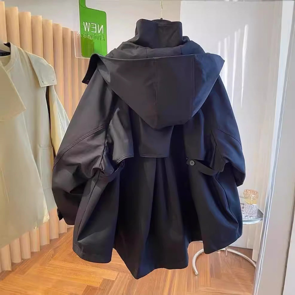 Loose casual hood jacket